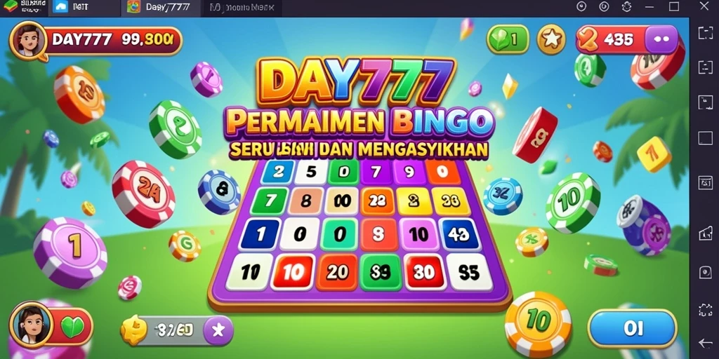 Screenshot menunjukkan gameplay seru dalam permainan Bingo DAY777.