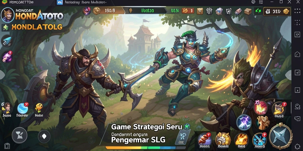 Screenshot gameplay HONDATOTO yang menampilkan aksi strategis seru.