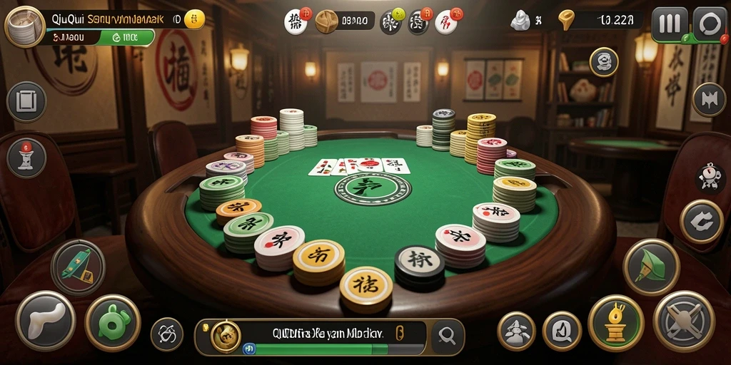 Tampilan gameplay QiuQiu yang menarik dan dinamis.
