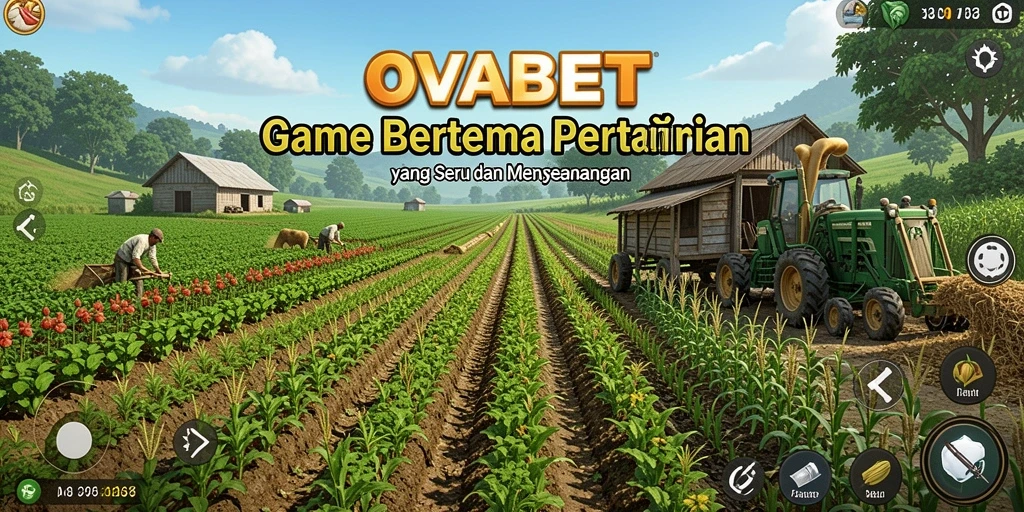 Gameplay OVABET yang menggambarkan kegiatan pertanian yang menarik.