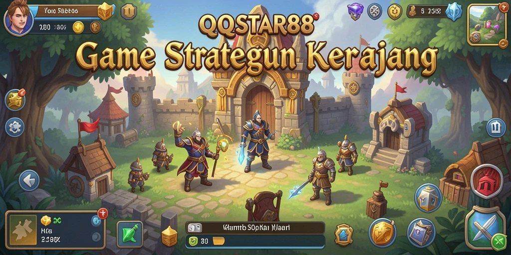 Tampilan gameplay menarik dari QQSTAR88 dengan pertempuran strategis.