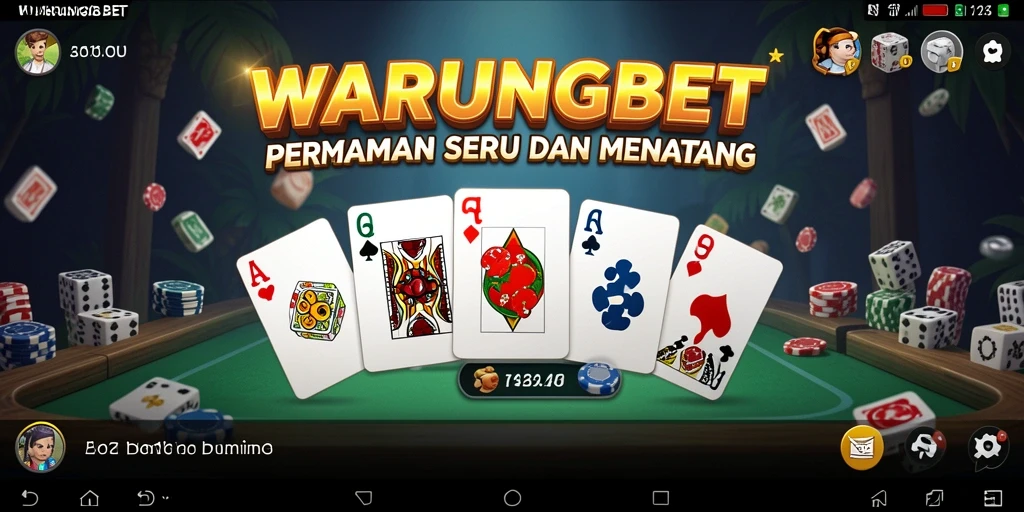 Tampilan gameplay seru dalam aplikasi WARUNGBET.